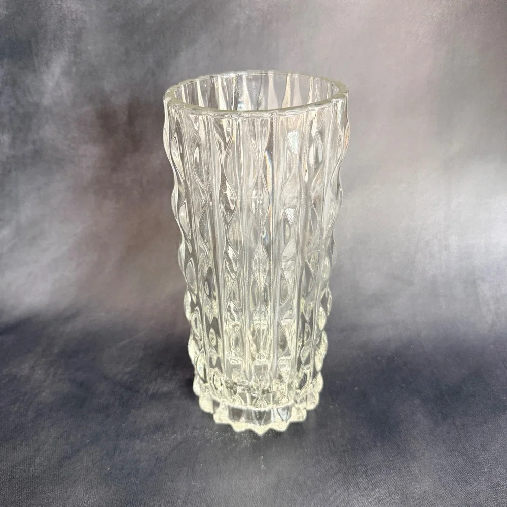 Fidenza Vetraria Dahlia Glass Vase Attributed Stampi Francolini Italy MCM